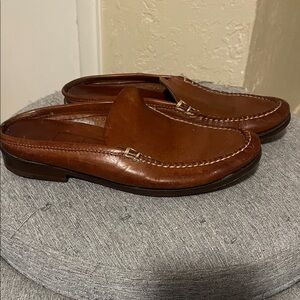 Cole Haan Tan Leather Slip-On Loafers